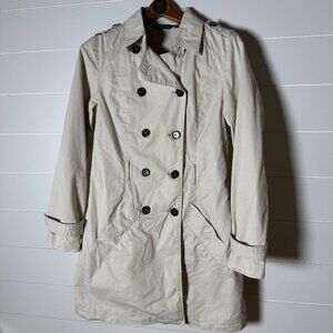S Curve Light Jacket-Trench Coat Cream Size 10